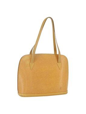 Authentic LOUIS VUITTON Epi Lussac Shoulder Bag Yellow M52289 LV